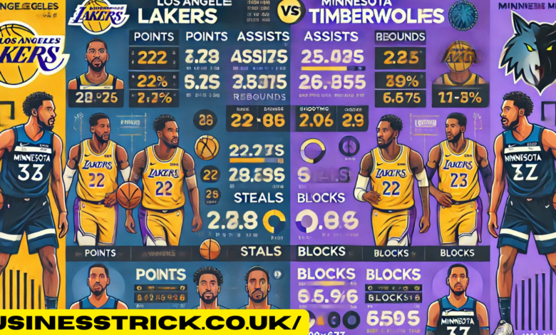 lakers vs timberwolves match player stats